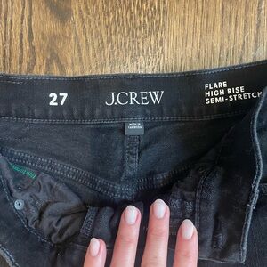 J. Crew Black High-Rise Flare Jeans
